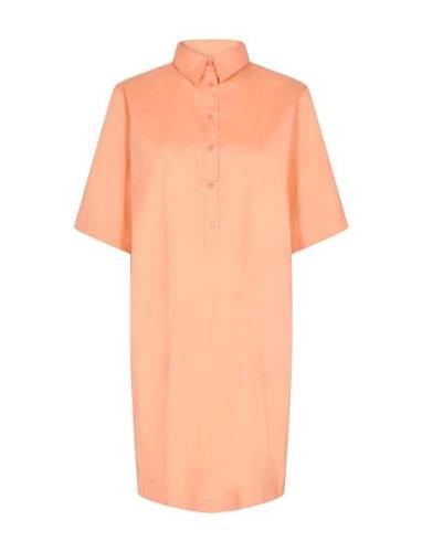 Carlee 3/4 Shirt Dress Kort Kjole Orange MOS MOSH