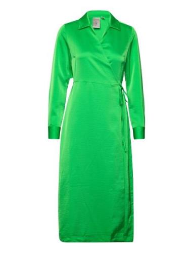 Yassigne Ls Midi Dress - Ca Maxikjole Festkjole Green YAS