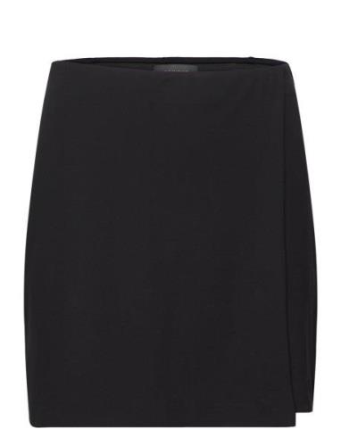 Mini Wrap Skirt Kort Skjørt Black Residus