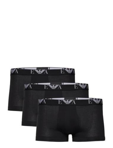 Men's Knit 3Pack Trunk Boksershorts Black Emporio Armani