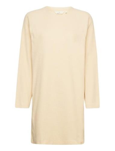 Barbara Dress Gots Kort Kjole Beige Basic Apparel