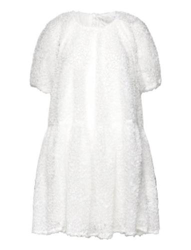 Slfmanuela 2/4 Short Structure Dress B Kort Kjole White Selected Femme