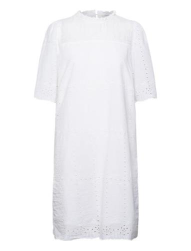 Crmoccamia Dress - Mollie Fit Kort Kjole White Cream