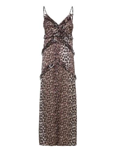 Hayes Recycled Maxi Dress Maxikjole Festkjole Brown Notes Du Nord