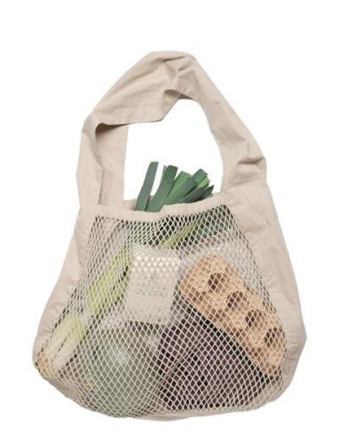 Net Shoulder Bag Shopper Veske Beige The Organic Company