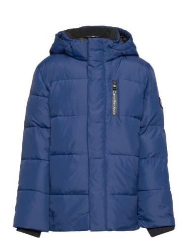 Essential Puffer Jacket Fôret Jakke Blue Calvin Klein