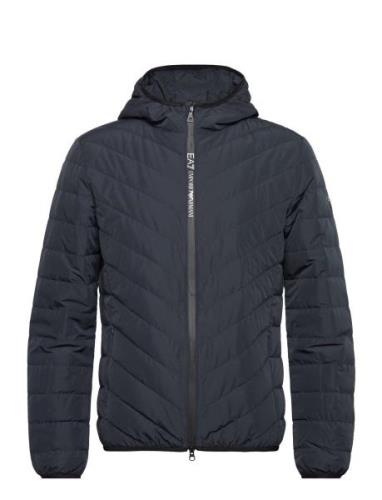 Down Jacket Fôret Jakke Navy EA7