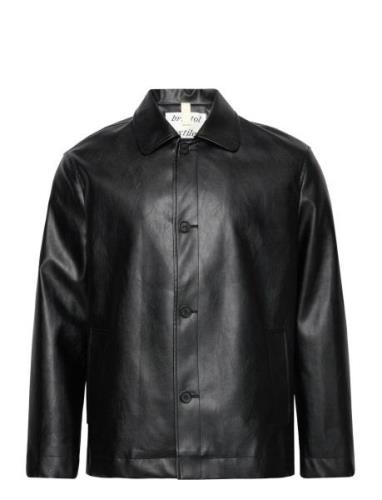 Alfred Faux Leather Skinnjakke Skinnjakke Black Brixtol Textiles