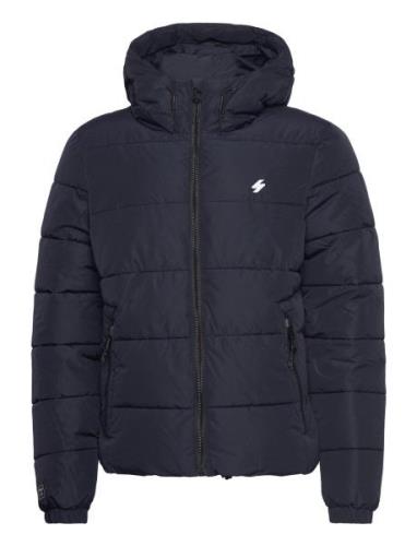 Hooded Sports Puffr Jacket Fôret Jakke Navy Superdry