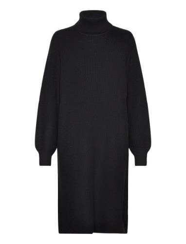 Objmalena L/S Rollneck Dress Kort Kjole Black Object