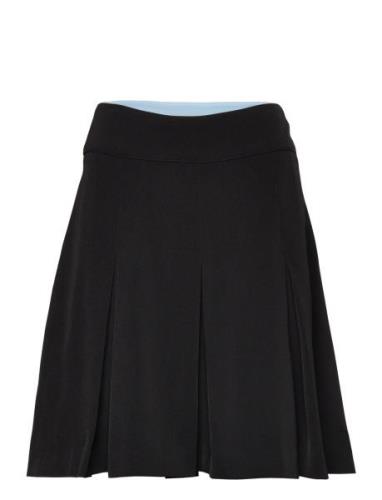 Pleated Mini Skirt Kort Skjørt Black Coster Copenhagen