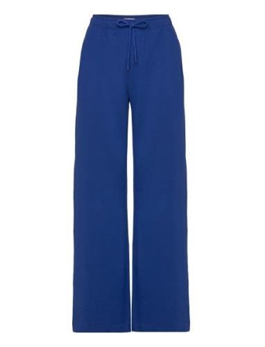 Wide-Leg Lounge Pant Pyjamasbukser Pysjbukser Blue Bread & Boxers
