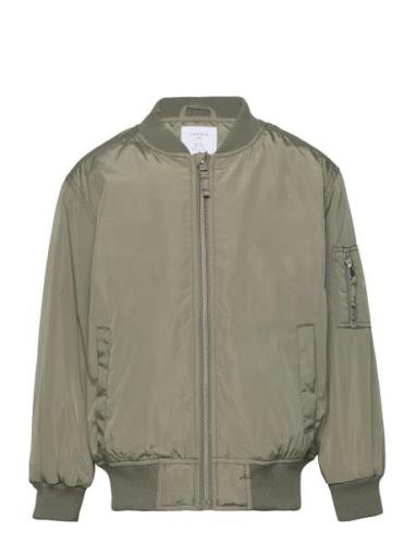 Jacket Classic Bomber Bomberjakke Khaki Green Lindex