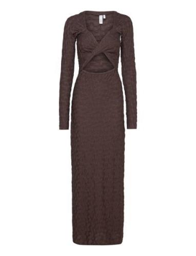 Tomosrs Dress Maxikjole Festkjole Brown Résumé