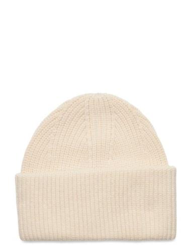 Slfmary Knit Beanie Accessories Headwear Beanies Cream Selected Femme