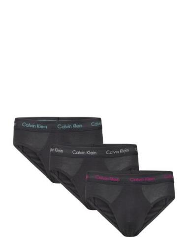 Hip Brief 3Pk Underbukser Y-frontunderbukser Black Calvin Klein