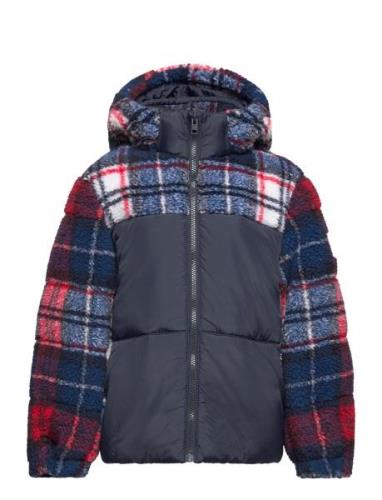 Sherpa Check Jacket Fôret Jakke Multi/patterned Tommy Hilfiger