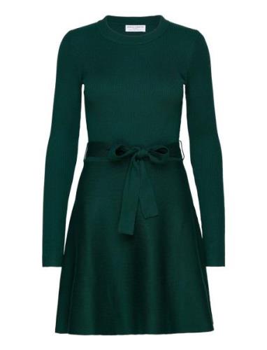 Dress Malin Knitted Kort Kjole Green Lindex