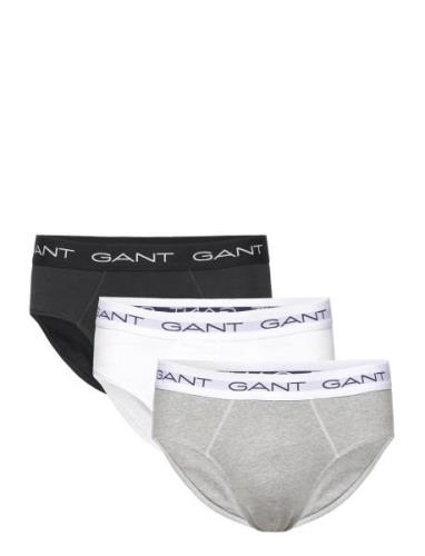 Brief 3-Pack Underbukser Y-frontunderbukser Grey GANT