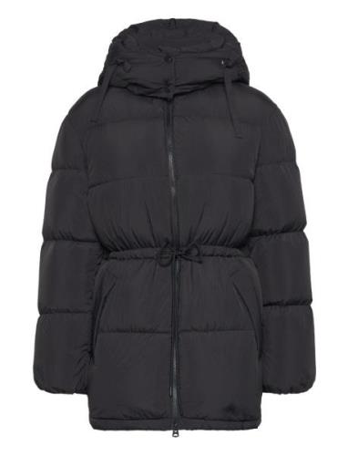 Mid Length Down Jacket Fôret Jakke Black GANT