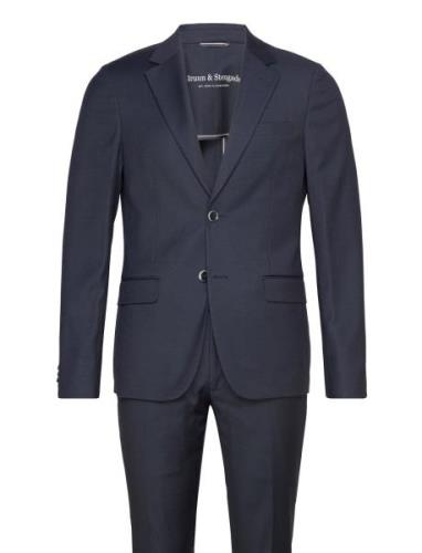 Bs Napa Slim Fit Suit Set Dress Navy Bruun & Stengade