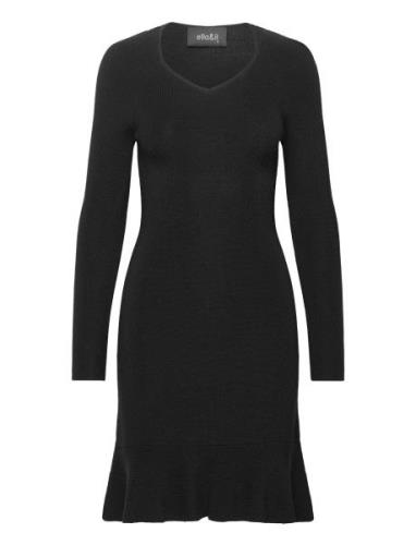 Malin Merino Dress Kort Kjole Black Ella&il