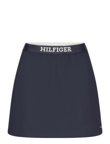 Elasticated Short Skirt Kort Skjørt Navy Tommy Hilfiger