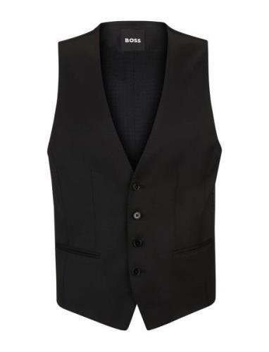 H-Huge-Vest-B1 Dressvest Black BOSS