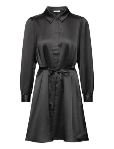 Mschjeanita Shirt Dress Kort Kjole Black MSCH Copenhagen