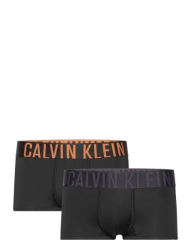 Low Rise Trunk 2Pk Boksershorts Black Calvin Klein