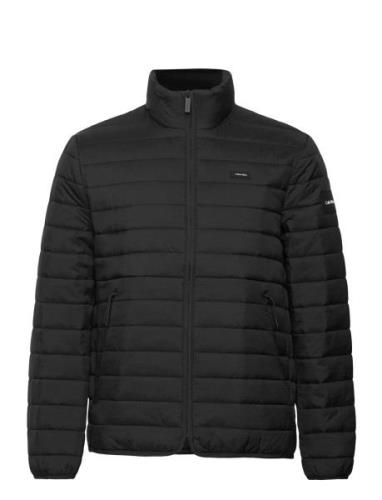 Packable Crinkle Quilt Jacket Fôret Jakke Black Calvin Klein