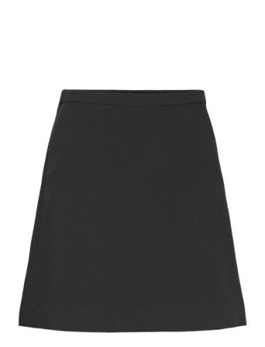 Slcorinne Aline Skirt Kort Skjørt Black Soaked In Luxury
