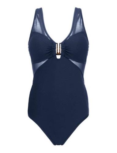 Sunyani/Shaping Shaping Swimsuit Badedrakt Badetøy Blue Dorina