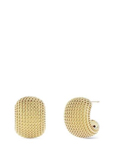 Amarillo Creoles S Gold Accessories Jewellery Earrings Hoops Gold Edbl...