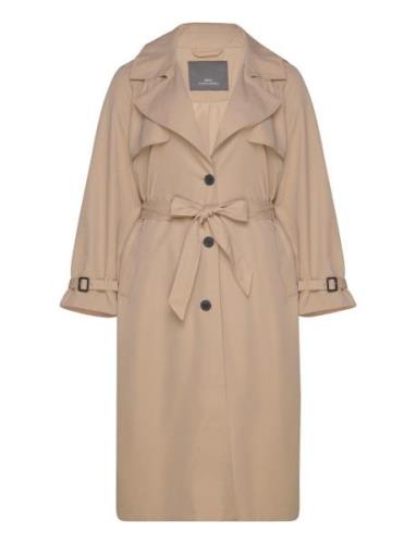 Carchloe Life Trenchcoat Single B.otw Trench Coat Kåpe Beige ONLY Carm...