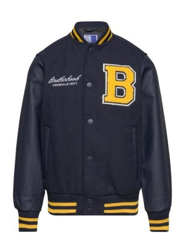 Jorcollege Wool Blend Bomber Jacket Jnr Bomberjakke Navy Jack & J S