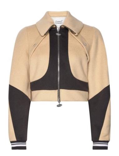 Cropped Bomber Jacket Bomberjakke Brown Cannari Concept