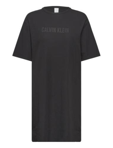 S/S Nightshirt Nattkjole Black Calvin Klein