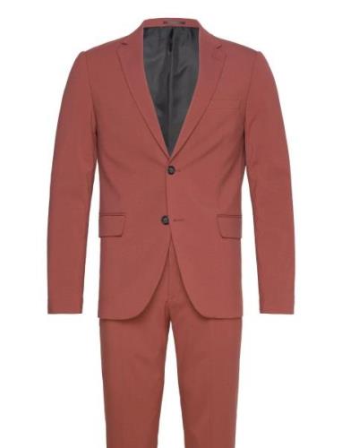 Plain Mens Suit - Normal Length Dress Red Lindbergh