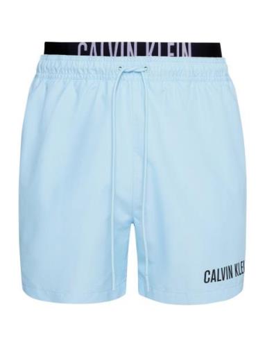Medium Double Wb Badeshorts Blue Calvin Klein