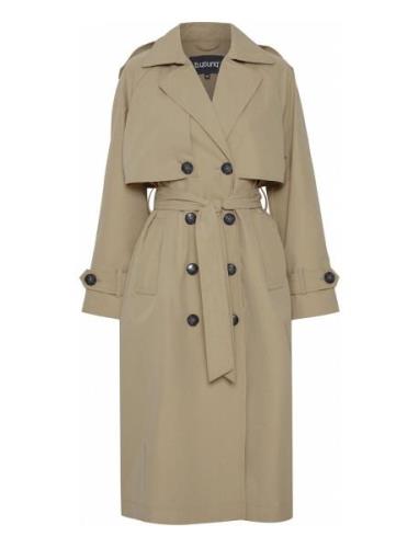 Bycharlee Trenchcoat 2 - Trench Coat Kåpe Beige B.young