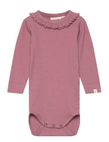 Nbfgago Dia Ls Slim Body Lil Bodies Long-sleeved Pink Lil'Atelier