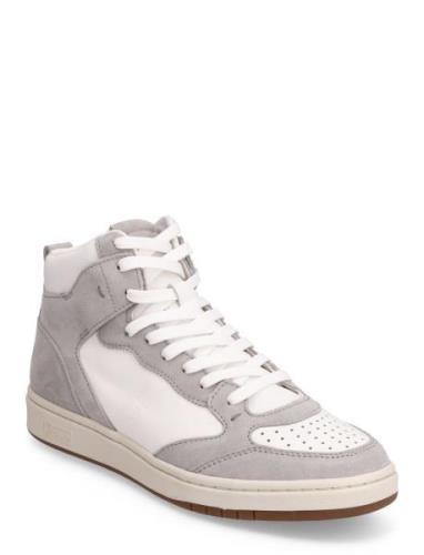 Leather/Suede-Polo Crt Hgh-Sk-Htl Høye Sneakers Grey Polo Ralph Lauren