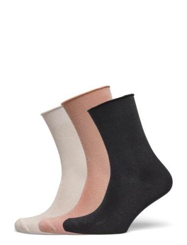 Lucinda Socks 3-Pack Lingerie Socks Regular Socks Black Mp Denmark