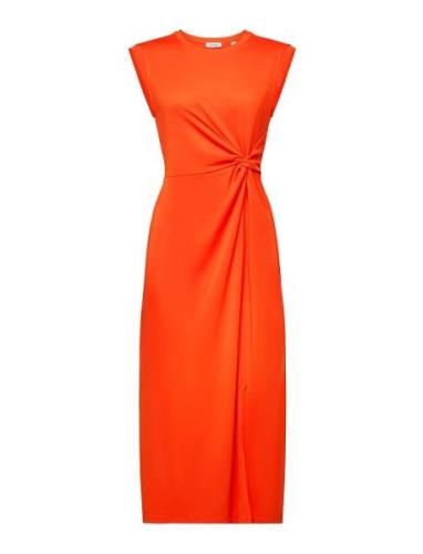 Dresses Knitted Knelang Kjole Orange Esprit Casual