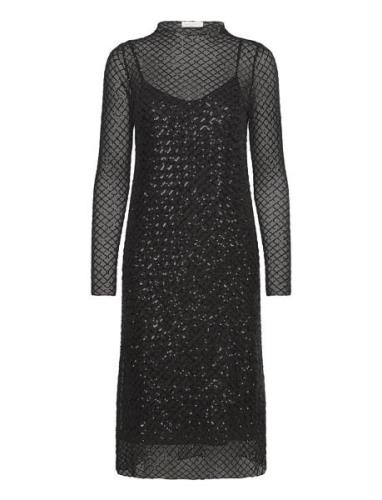 Fqherlig-Dress Knelang Kjole Black FREE/QUENT