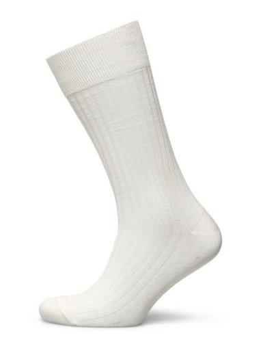 Off White Ribbed Socks Underwear Socks Regular Socks White AN IVY