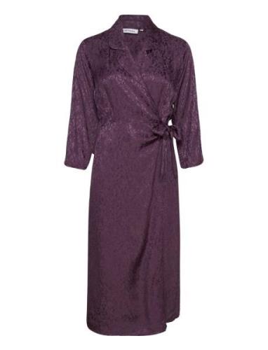 Forakb Dress Knelang Kjole Purple Karen By Simonsen