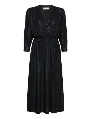Flamekb Dress Knelang Kjole Black Karen By Simonsen
