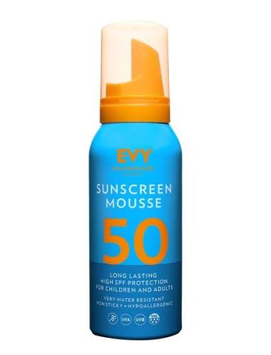 Sunscreen Mousse Spf 50 Face And Body, 100 Ml Solkrem Kropp Nude EVY T...
